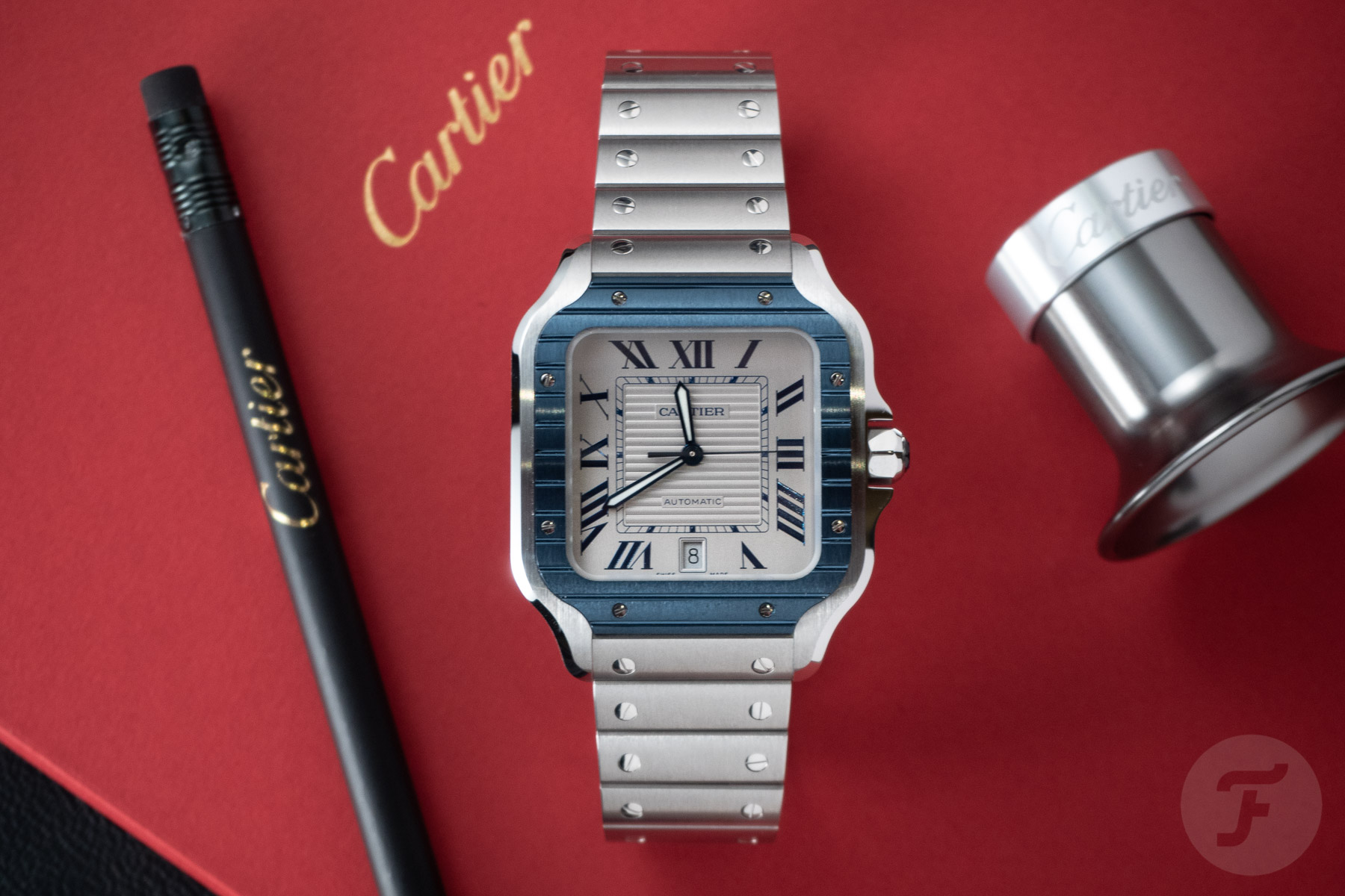 Hands-On: The New Santos De Cartier - A Sporty Twist Of Color For A Cartier Classic