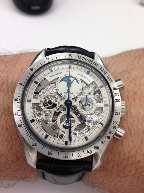 Speedy Tuesday - Speedmaster Professional Moon Phase Skeleton In Platinum
