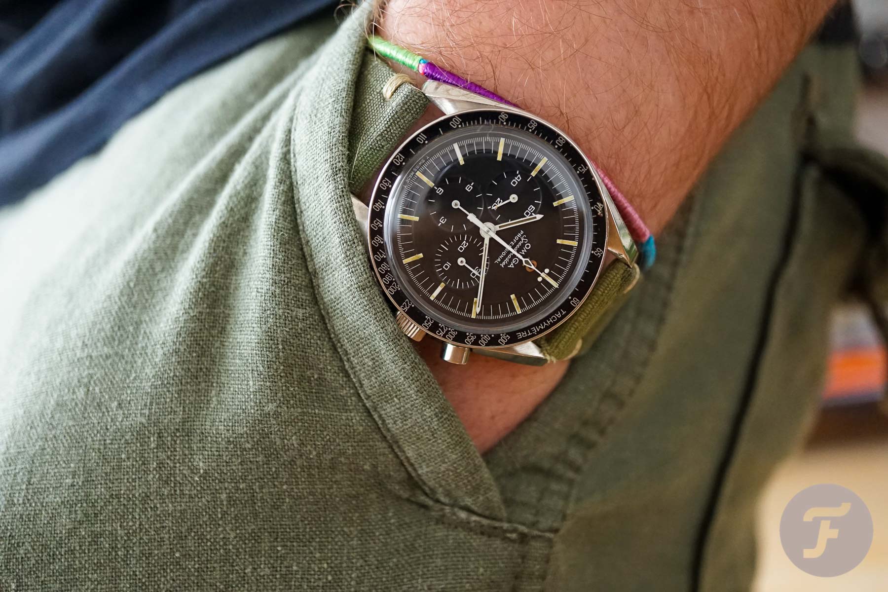Strap Check: Vietnam-Era Camouflage Ripstop On A Vintage Speedy Pro