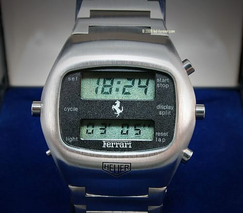 Heuer Chronosplit LED Ferrari Edition On Auction By Led-Forever