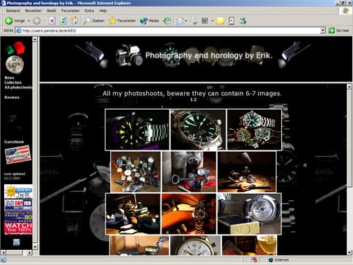 Erik's Horology site
