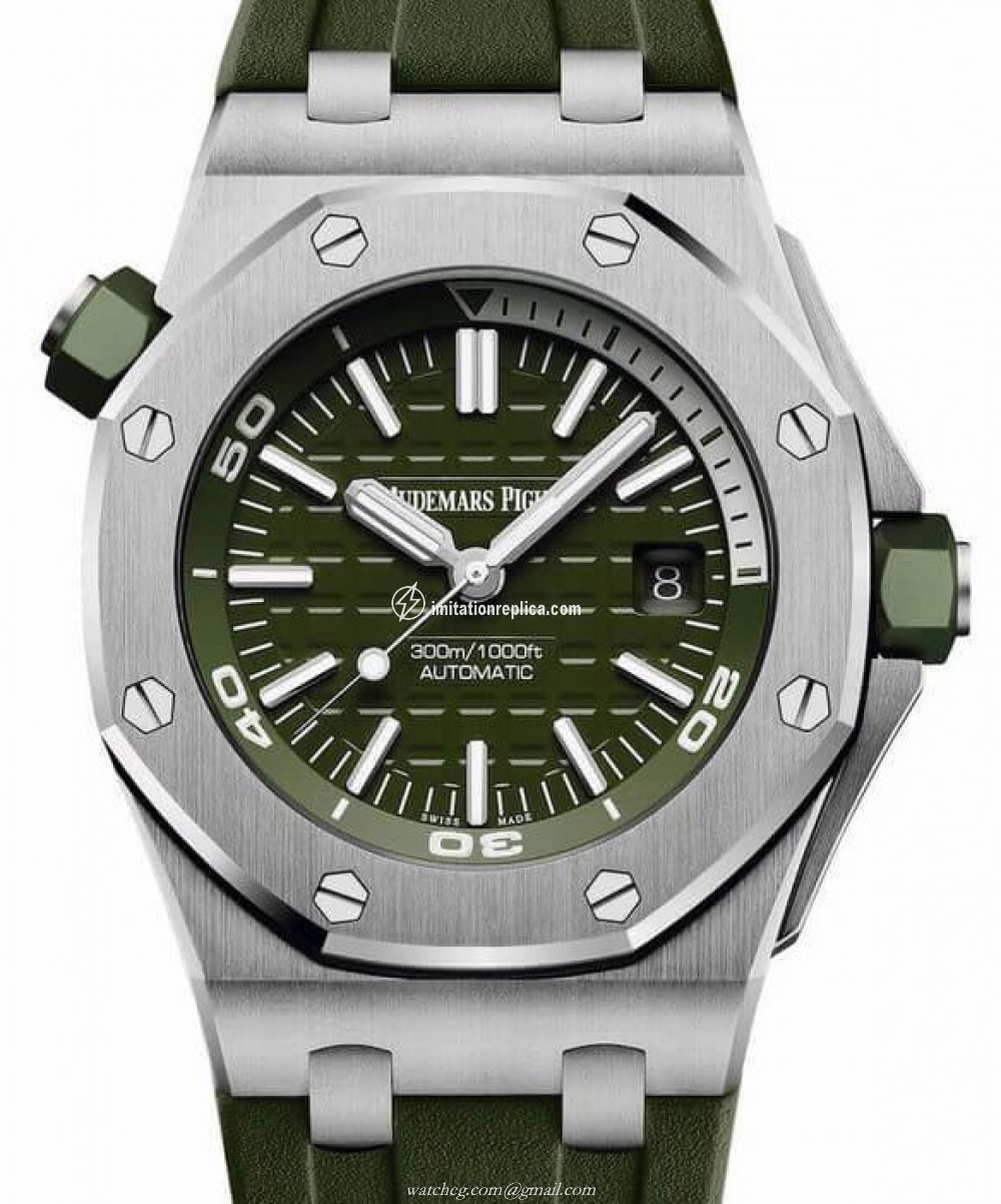 Audemars Piguet 15710ST.OO.A052CA.01 Royal Oak Offshore Diver Men's Automatic Green