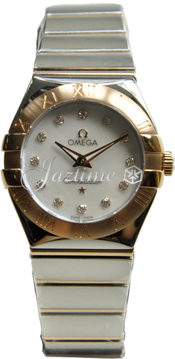 Omega 123.20.27.60.55.003 Constellation Quartz 27mm Ladies Quartz White Mother of Pearl