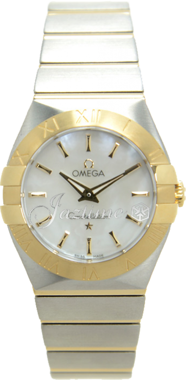 Omega 123.20.27.60.05.002 Constellation Quartz 27mm Ladies Quartz White Mother of Pearl