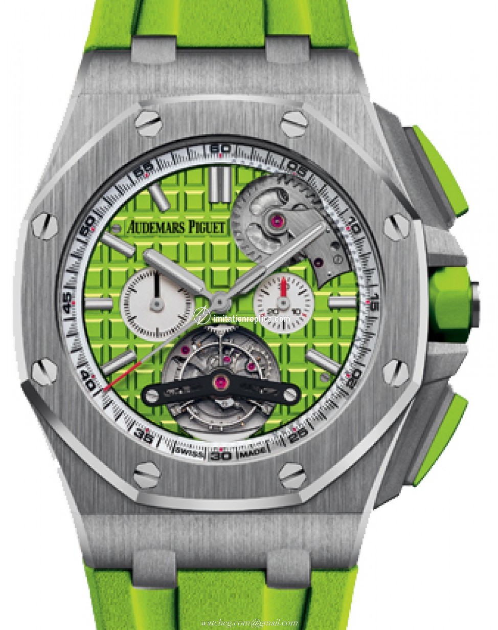 Audemars Piguet 26540ST.OO.A038CA.01 Royal Oak Offshore Tourbillon Chronograph Selfwinding Automatic Green
