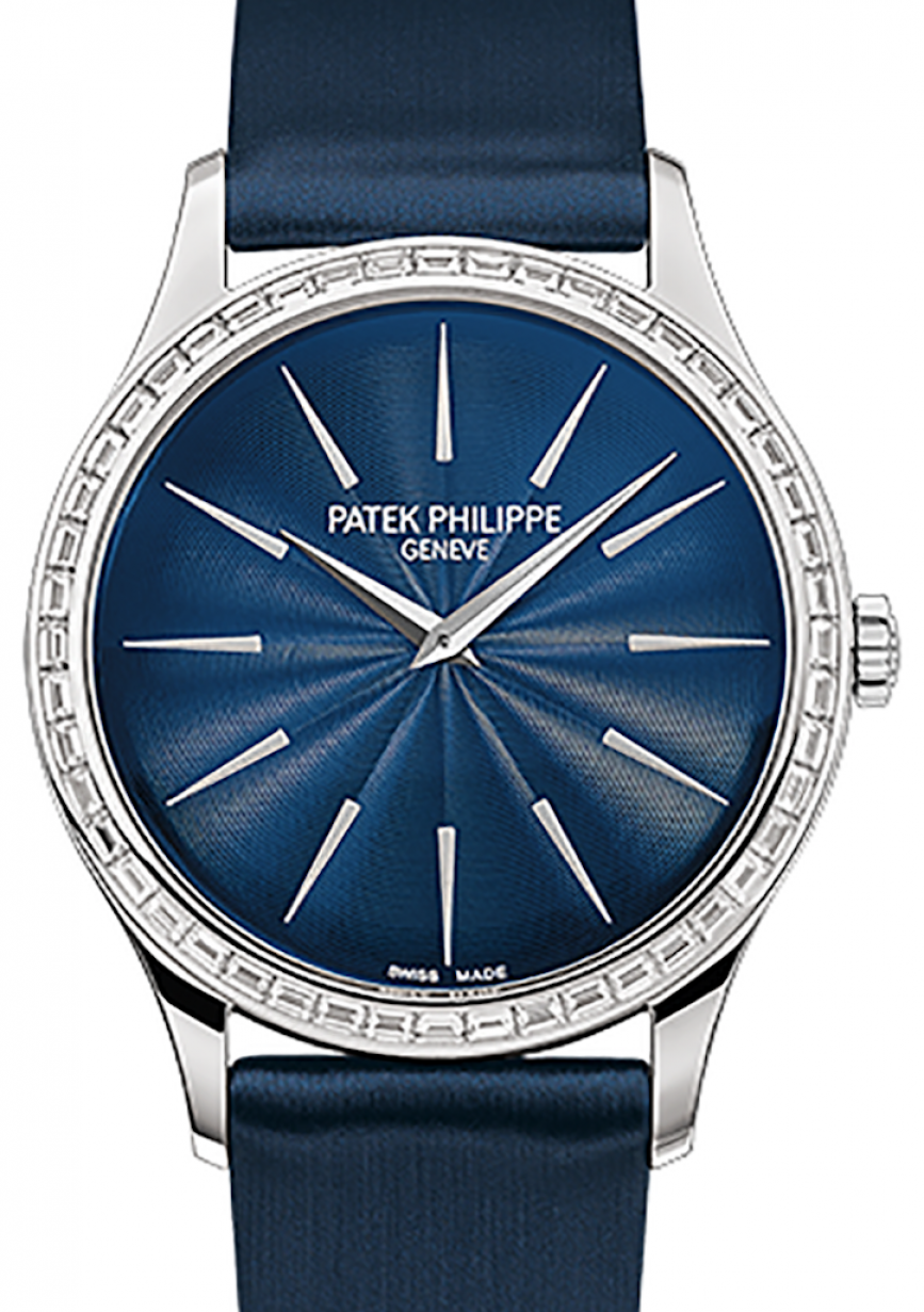 Patek Philippe 4897300G001 Calatrava Ladies Manual-Wind Blue