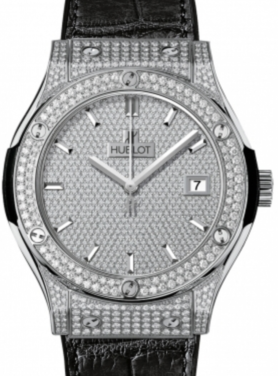 Hublot 511.NX.9010.LR.1704 Classic Fusion Men's Automatic Diamond Pave