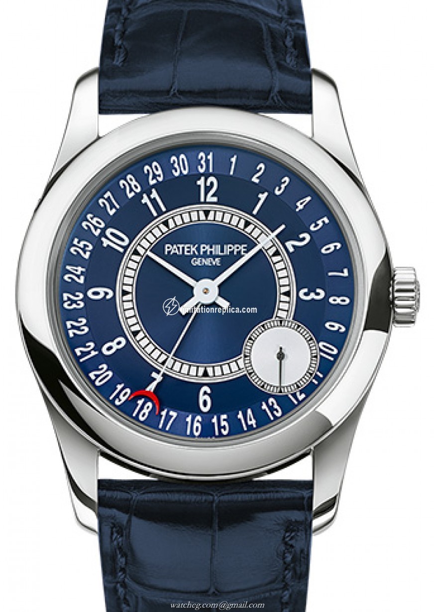 Patek Philippe 6000G-012 Calatrava Men's Automatic Blue