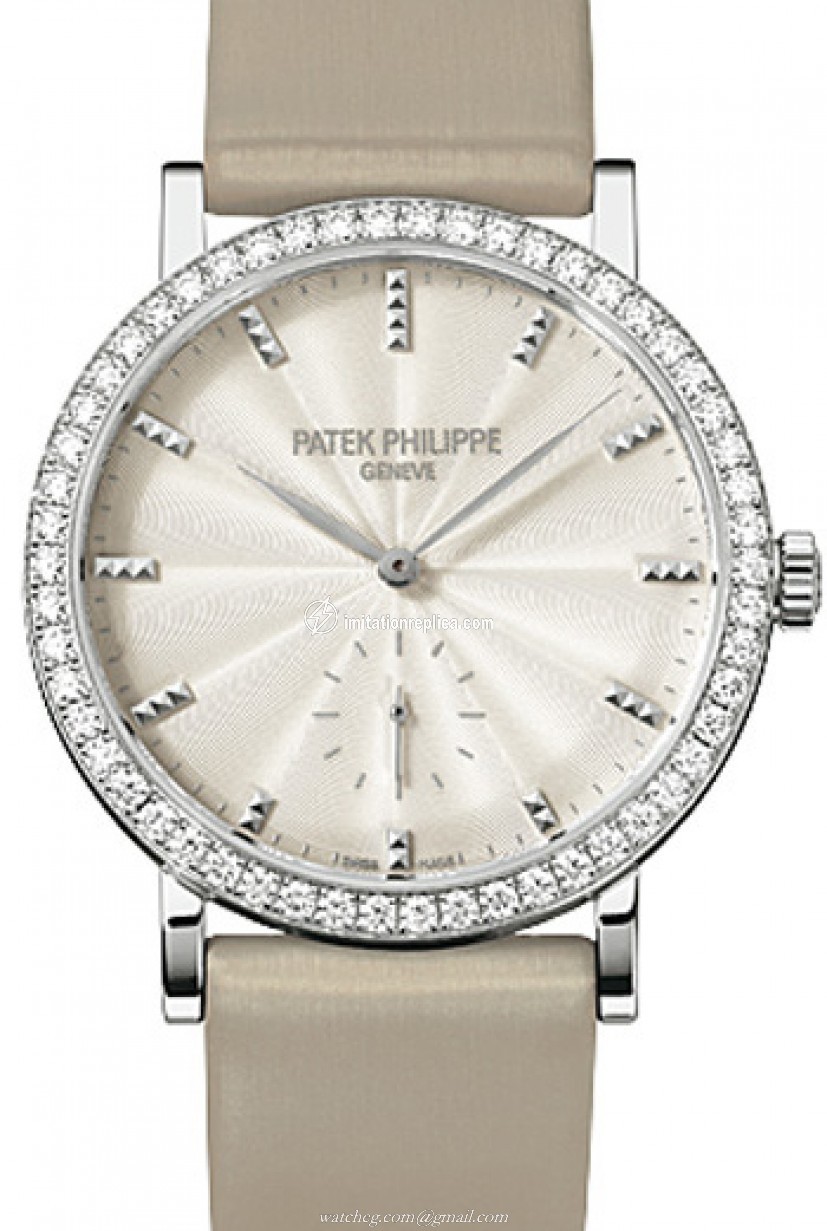 Patek Philippe 7120G-001 bnib Calatrava Ladies Automatic Ivory / Cream