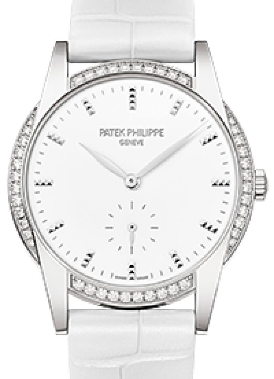 Patek Philippe 7122-200G-001 Calatrava Ladies Manual-Wind White