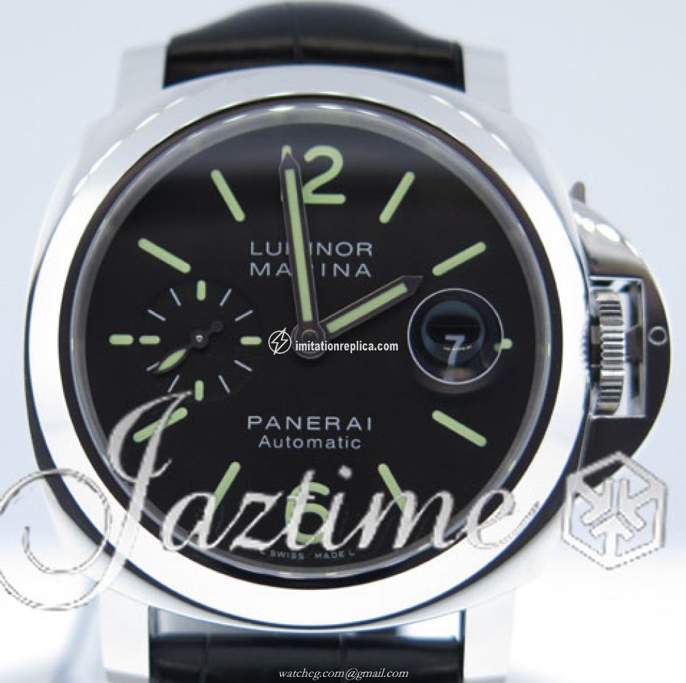 Panerai 1565645489489894 Luminor Marina Men's Automatic Black