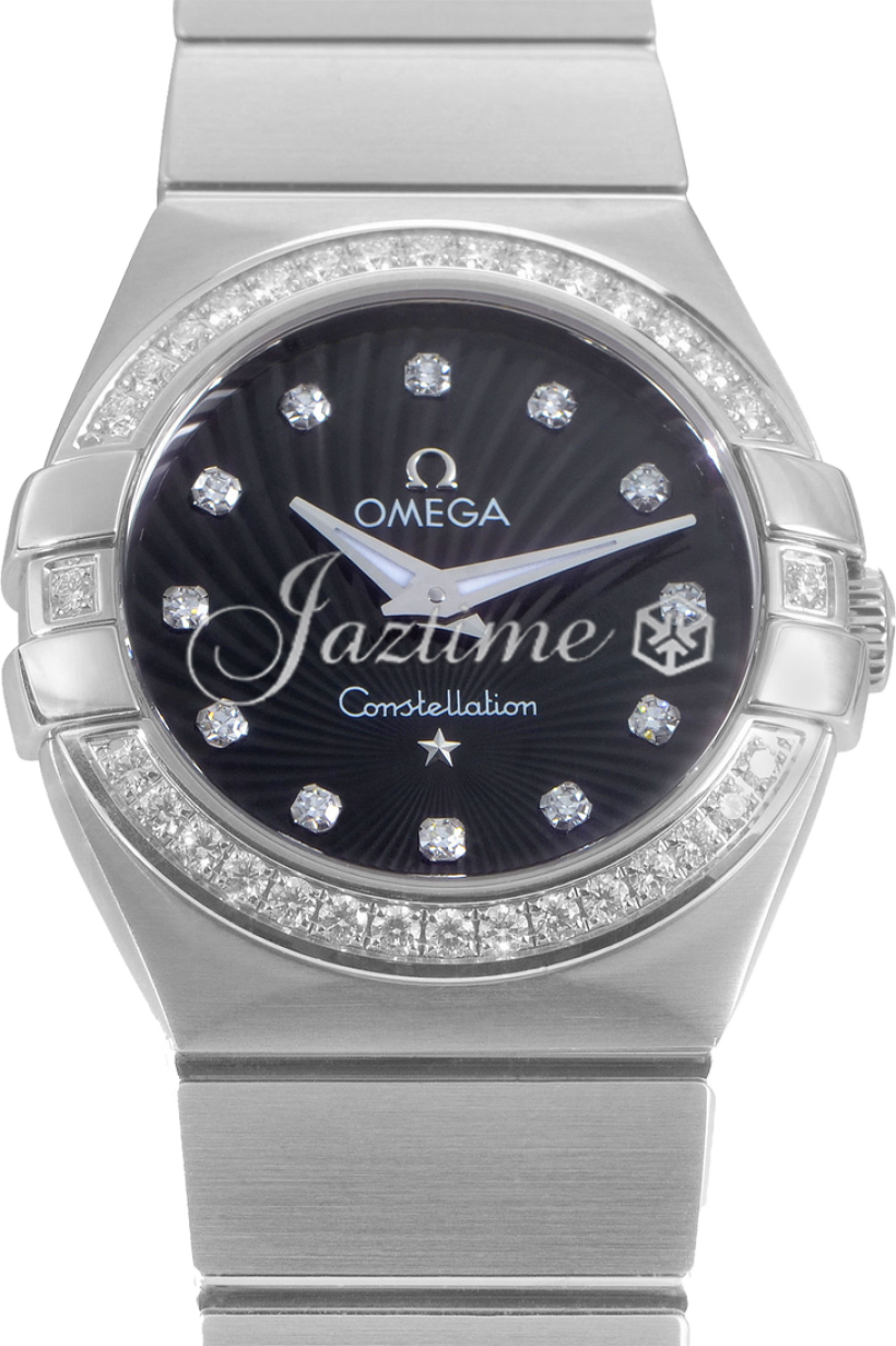 Omega 123.15.27.60.51.001 Constellation Quartz 27mm Ladies Quartz Black