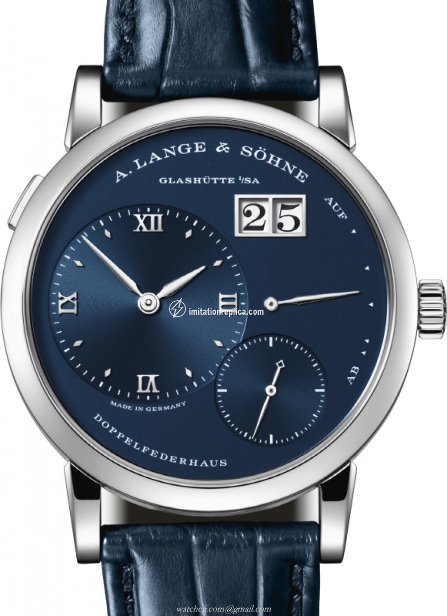 A. Lange & Sohne 191.028 Lange 1 Men's Manual-Wind Blue