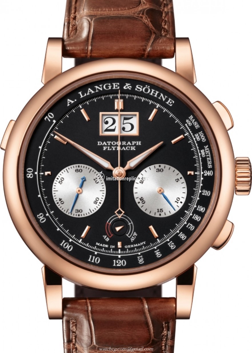 A. Lange & Sohne 405.031 Saxonia Datograph Up/Down Men's Manual-Wind Black