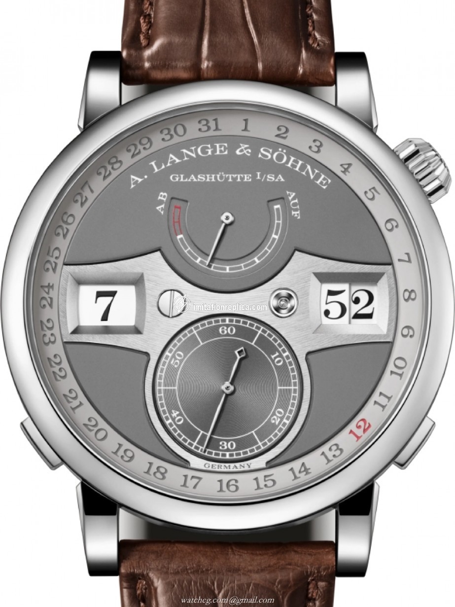 A. Lange & Sohne 148.038 Zeitwerk Men's Manual-Wind Grey