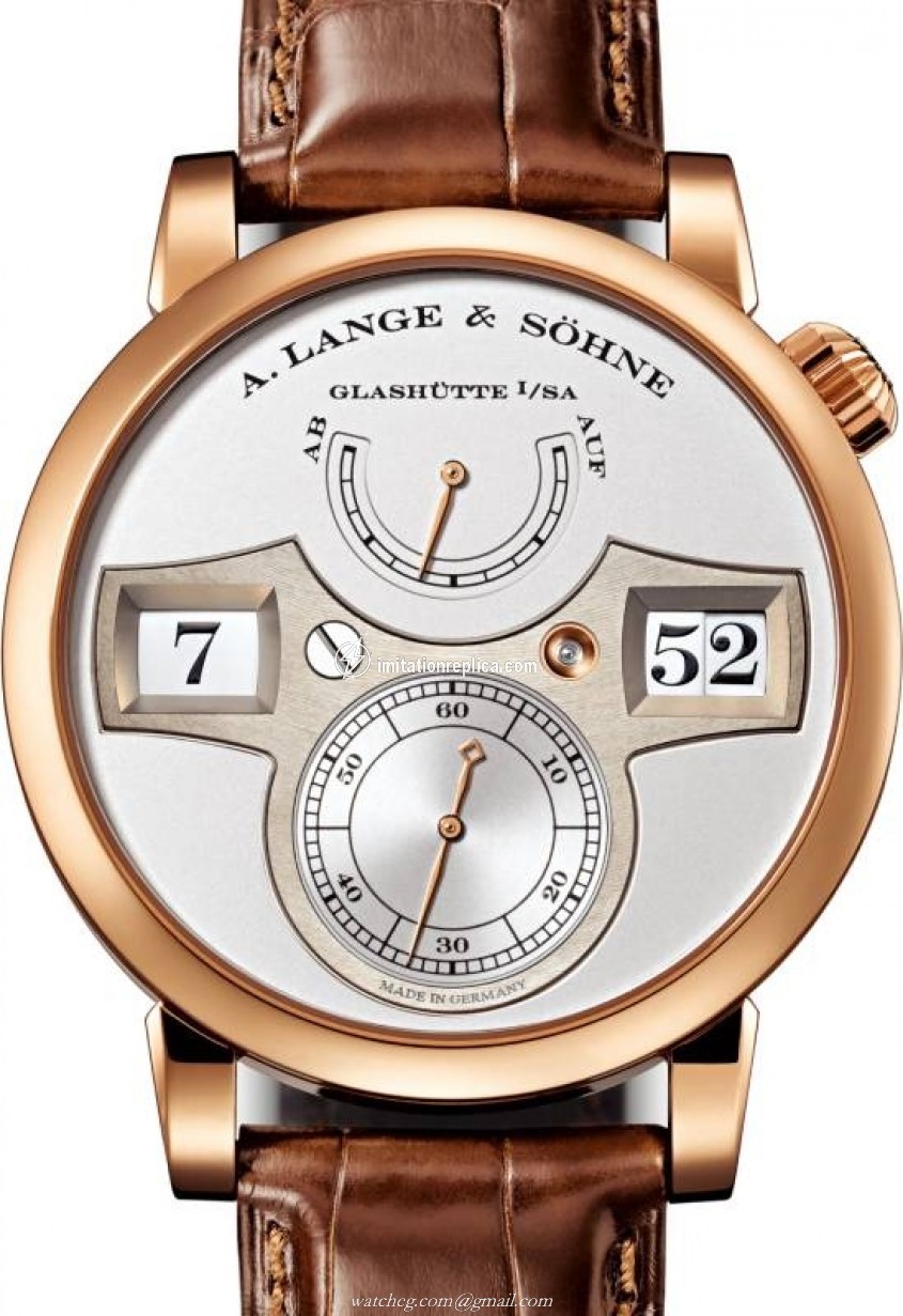 A. Lange & Sohne 140.032 Zeitwerk Men's Manual-Wind Silver