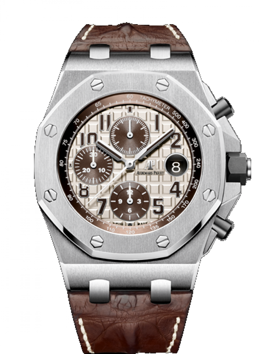 Audemars Piguet 26470ST.OO.A801CR.01-1 Royal Oak Offshore Men's Automatic Ivory / Cream