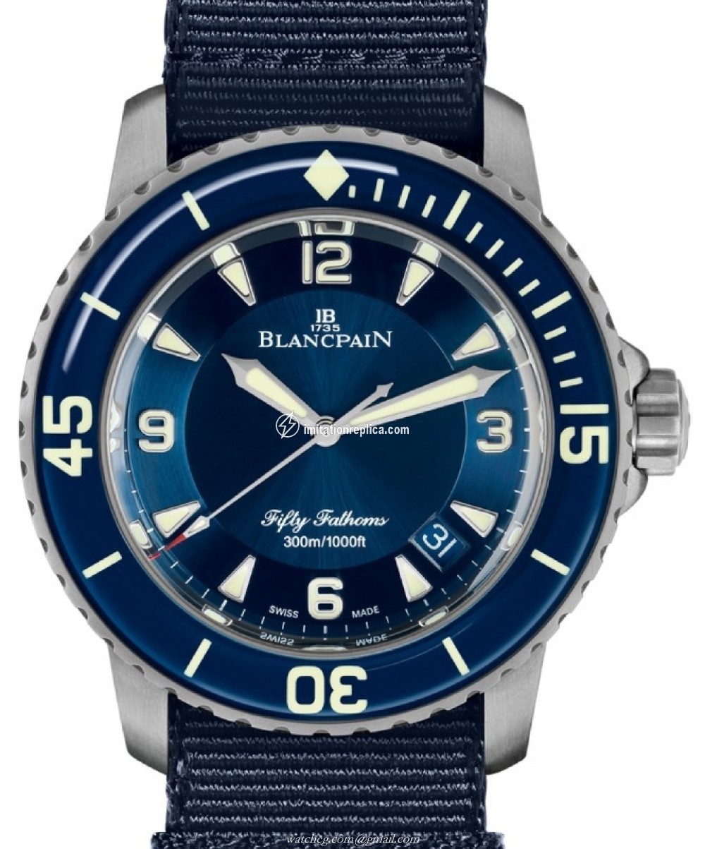 BlancPain 5015 12B40 NAOA Fifty Fathoms Men's Automatic Blue