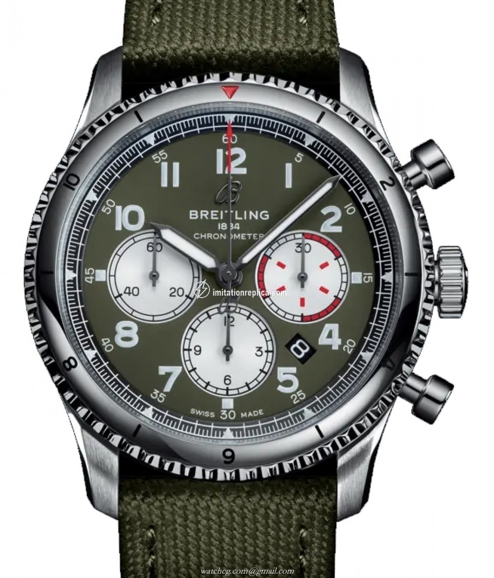 Breitling AB01192A1L1X1 Aviator Men's Automatic Green