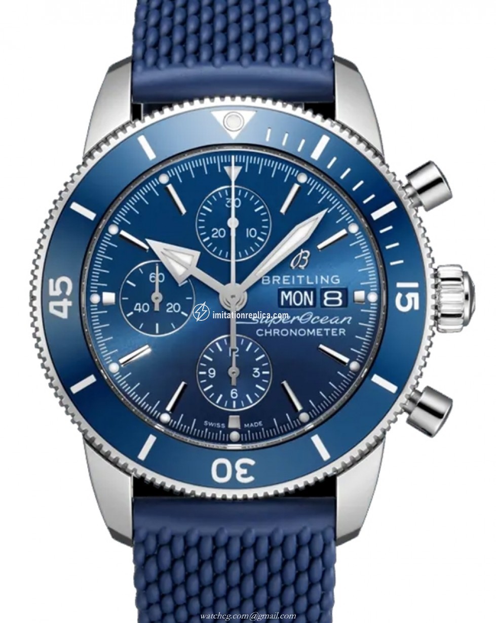 Breitling A13313161C1S1 Superocean Heritage Chronograph 44 Men's Automatic Blue
