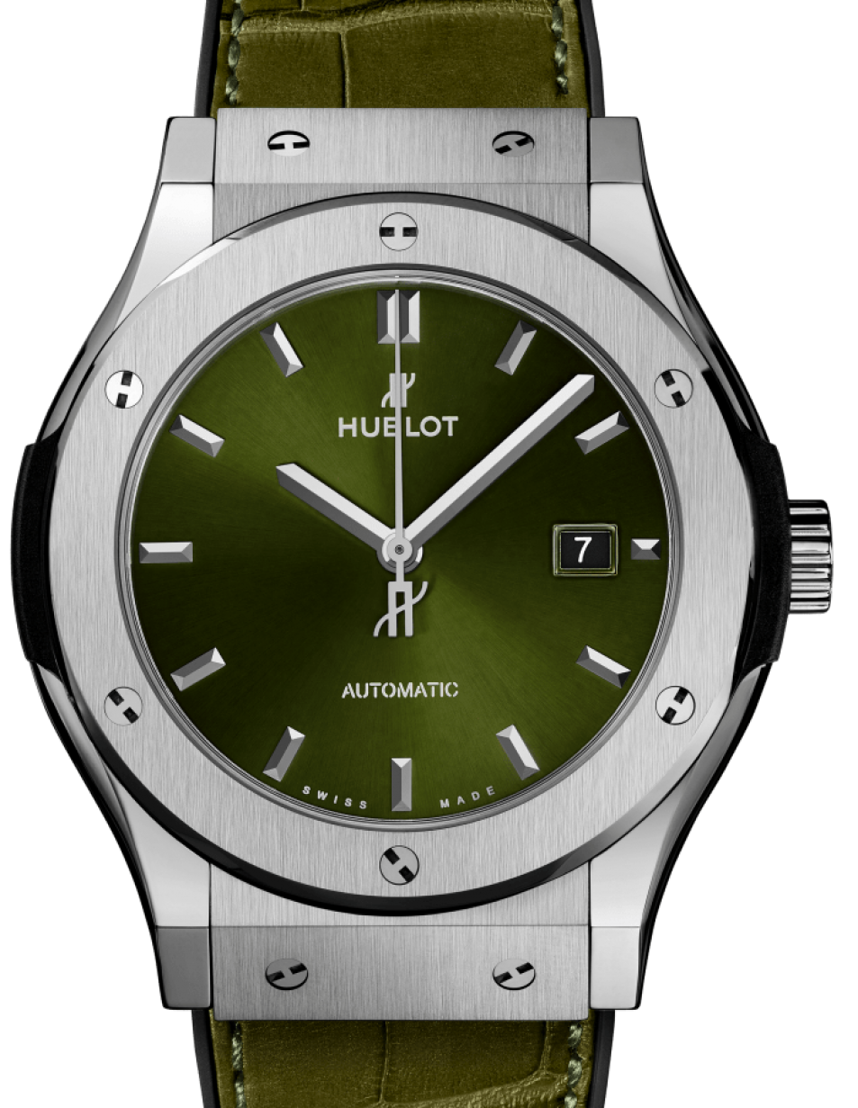 Hublot 542.NX.8970.LR Classic Fusion Titanium Men's Automatic Blue