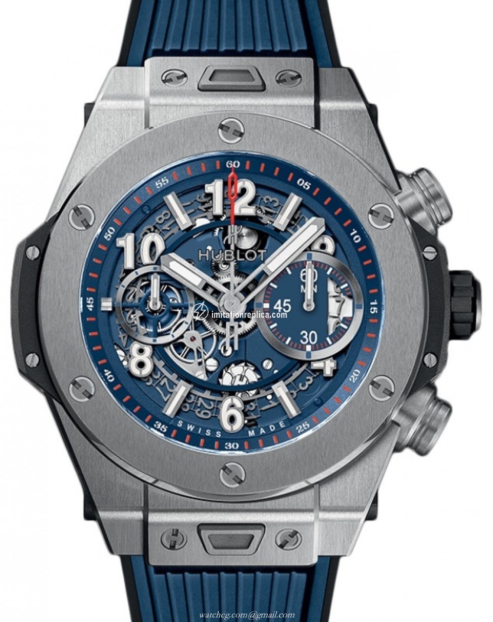 Hublot 411.NX.5179.RX Big Bang Unico Titanium Blue Men's Automatic Skeleton