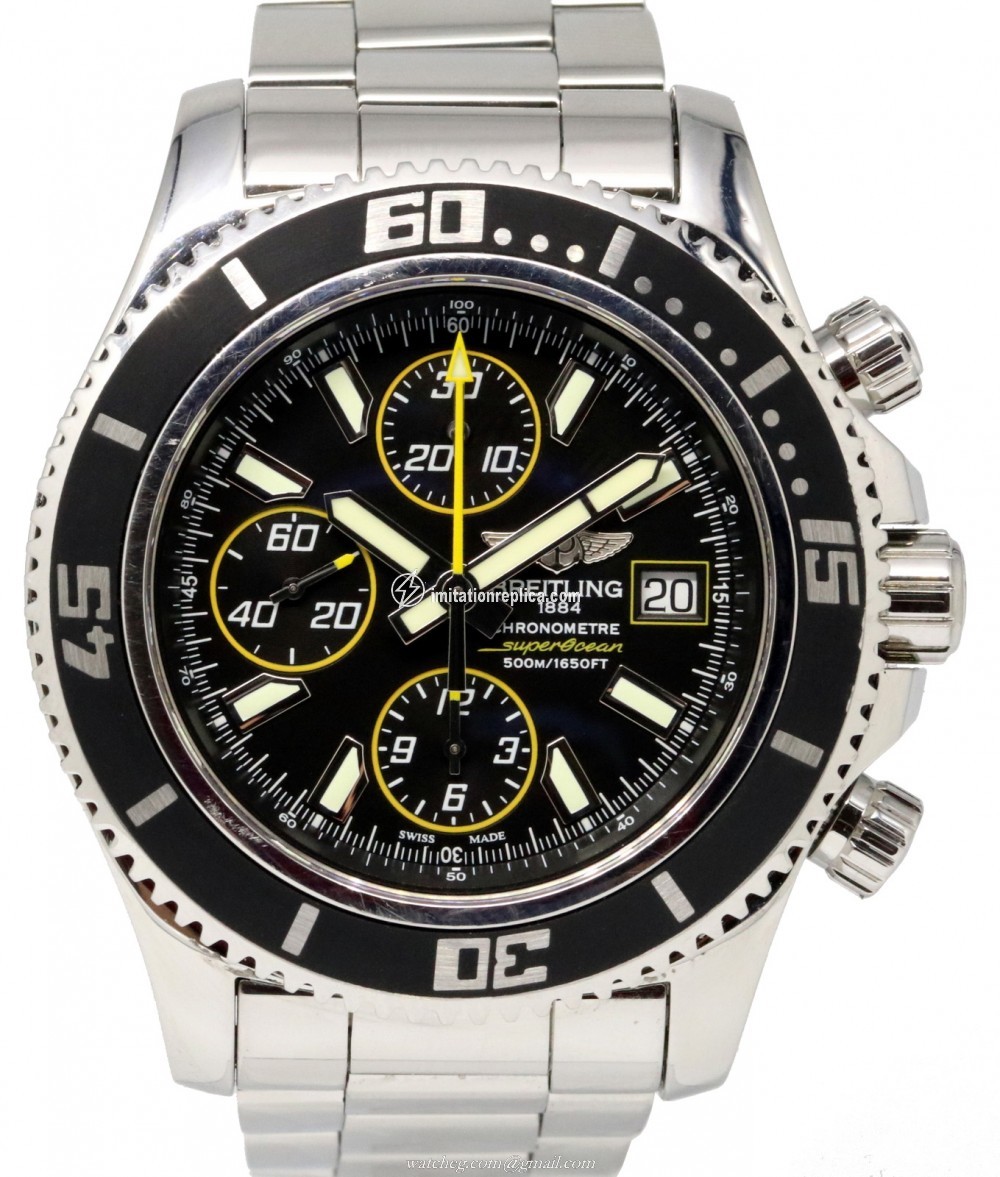 Breitling A13341BLK Superocean Chronograph II Men's Automatic Black