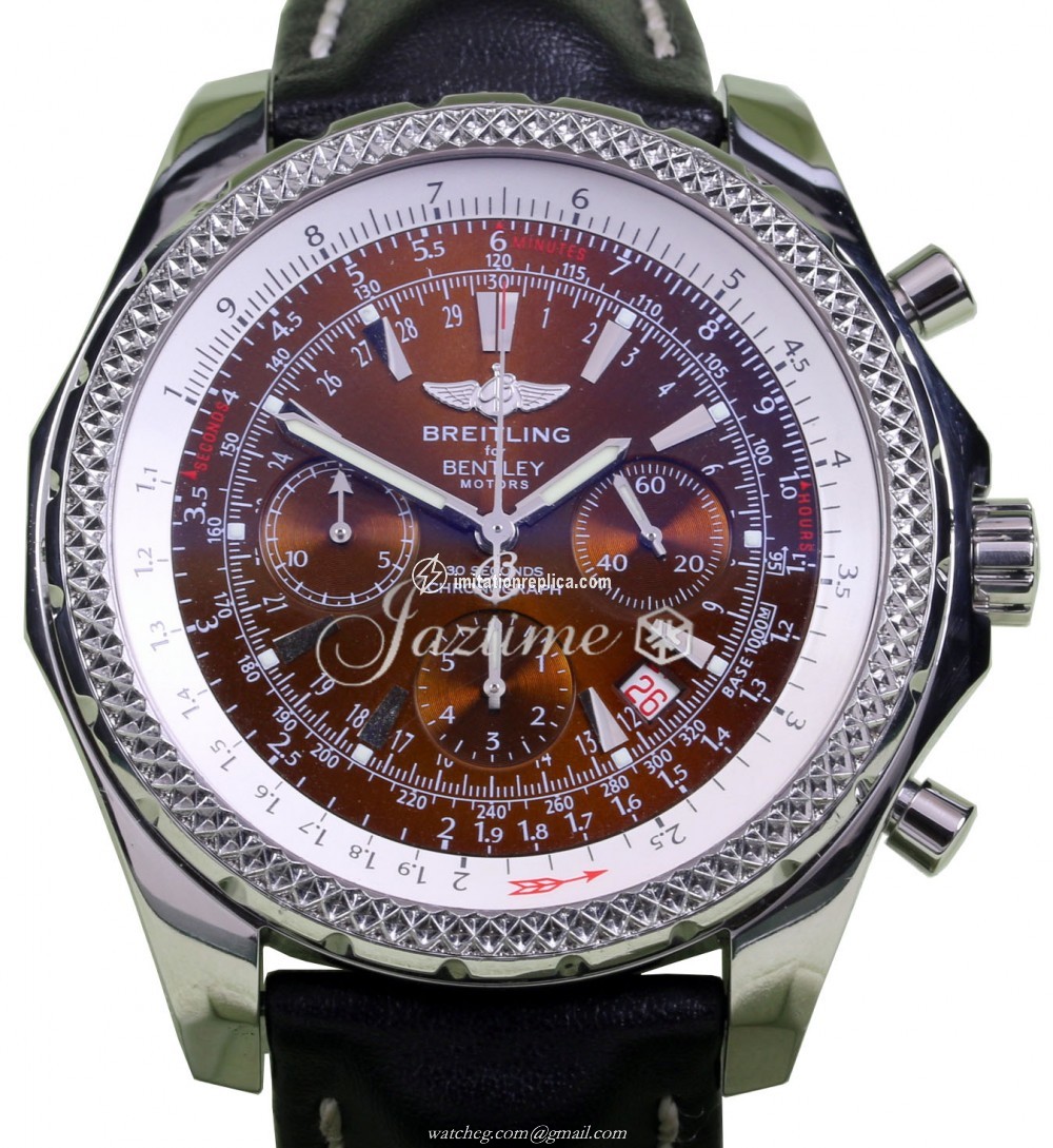 Breitling a25362 copper leather Bentley Men's Automatic Copper