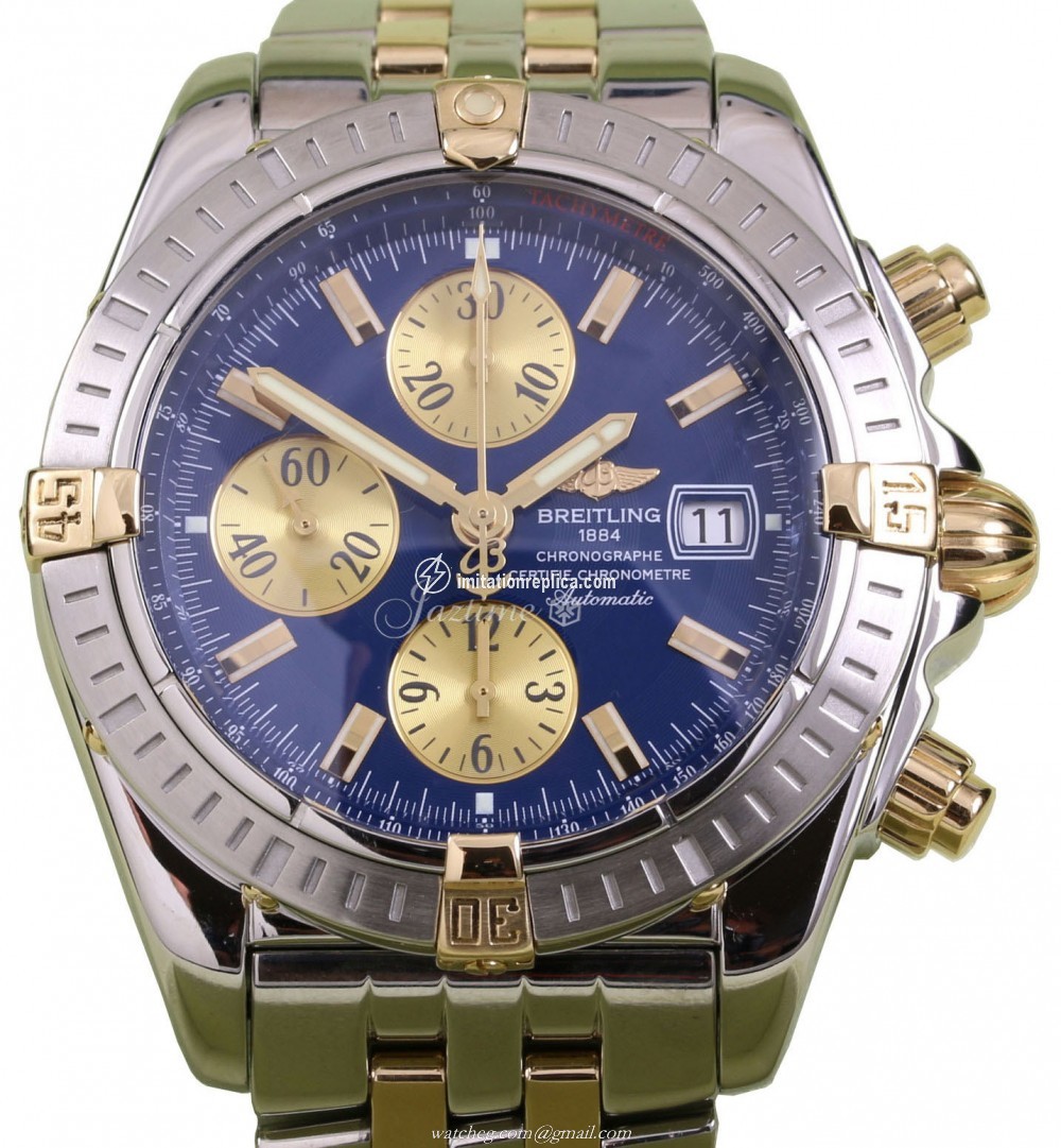 Breitling B13356 thru bracelet-2 Chronomat Evolution Men's Automatic Blue