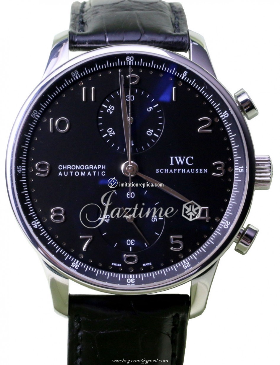 IWC IW371438-2 Portuguese Automatic Chronograph Men's Automatic Black