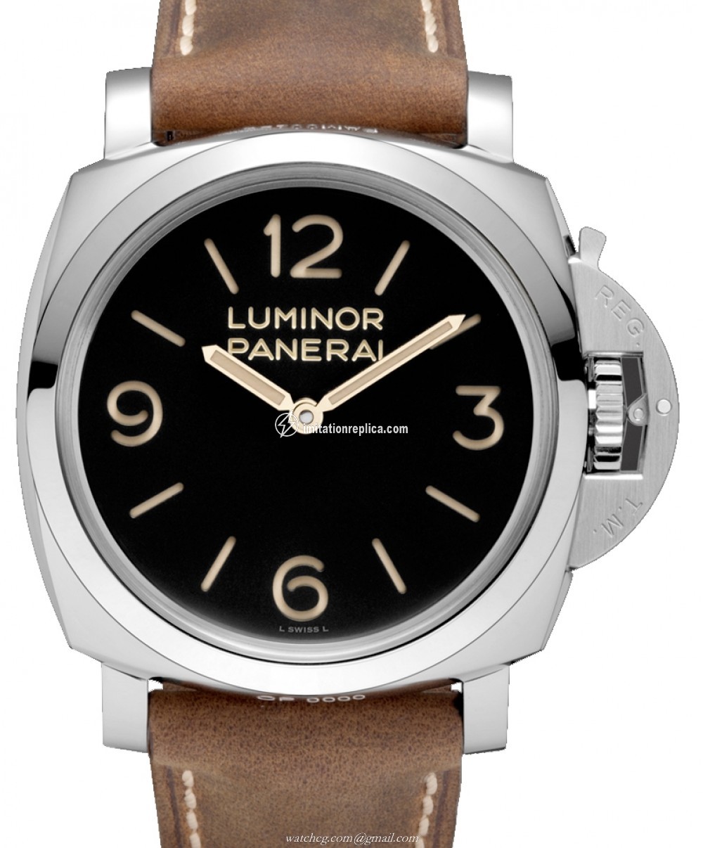 Panerai PAM372 Luminor Men's Manual-Wind Black
