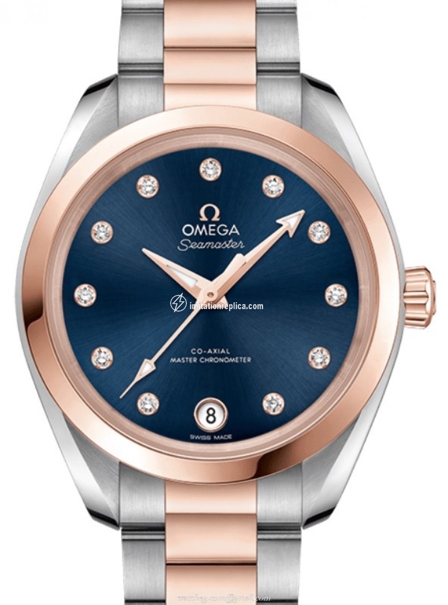 Omega 220.20.34.20.53.001 Seamaster Aqua Terra 150M Ladies Automatic Blue