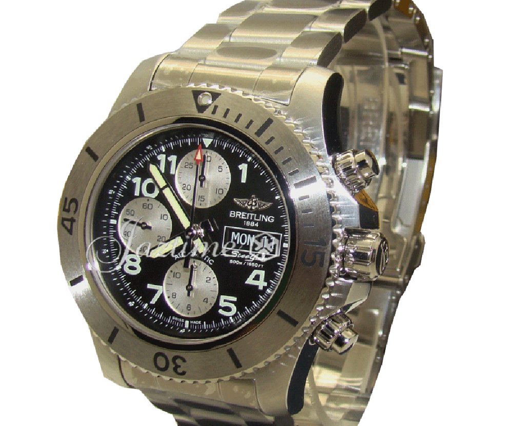 Breitling A13341C3BD19162A Superocean Chronograph Steelfish Men's Automatic Black
