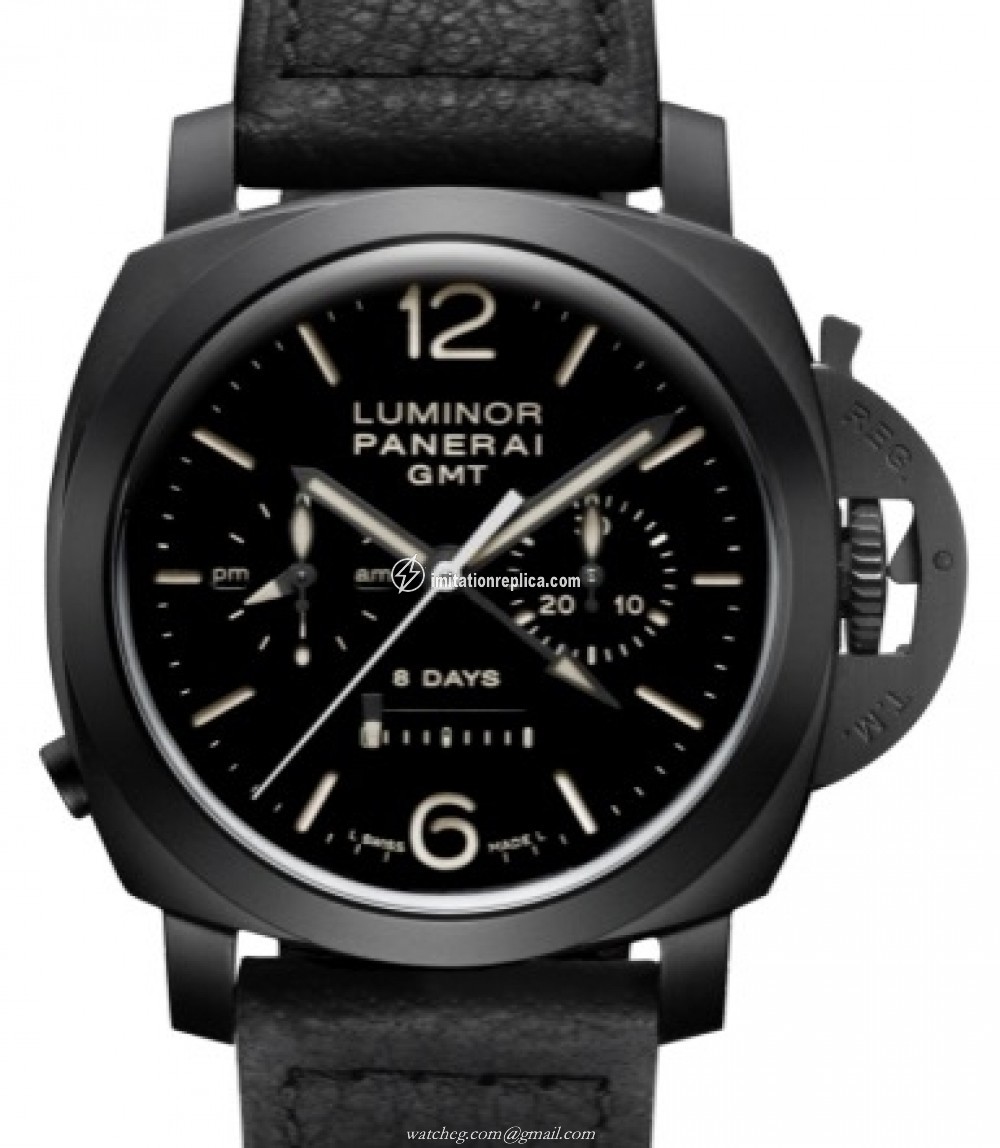 Panerai PAM00317 Luminor Men's Manual-Wind Black
