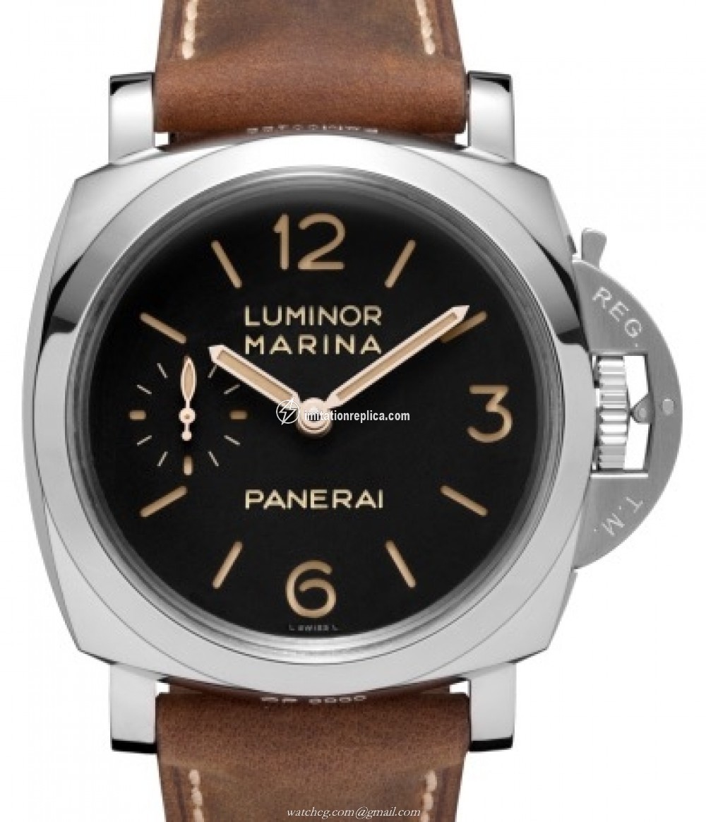 Panerai PAM00422 Luminor Marina Men's Manual-Wind Black