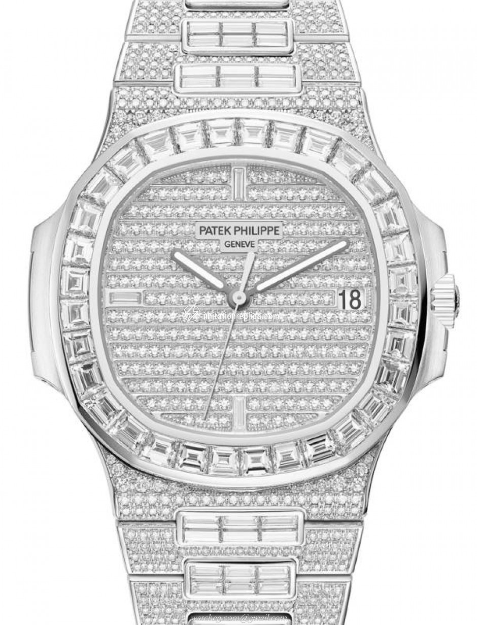 Patek Philippe 571910G010 Nautilus Men's Automatic Diamond Pave