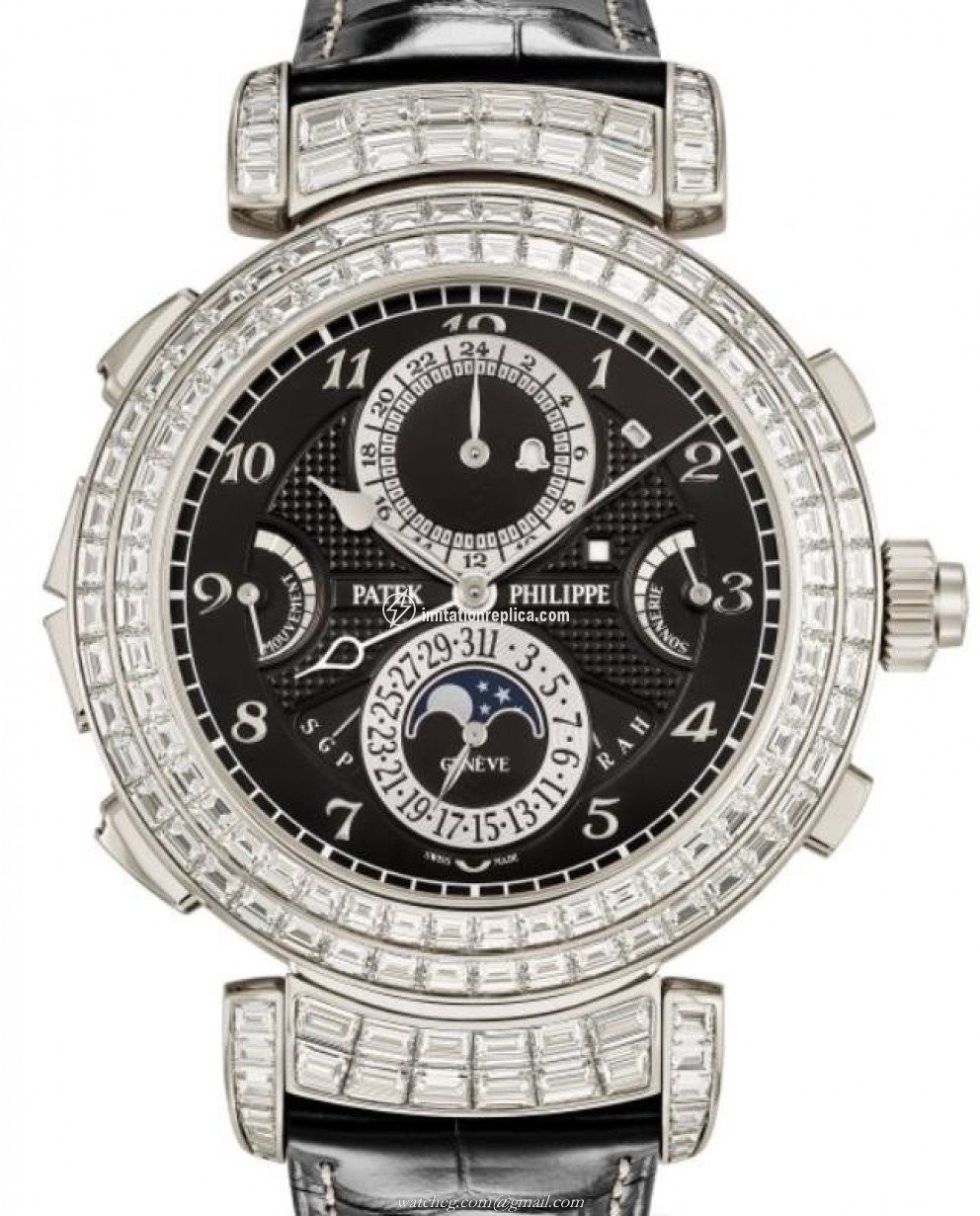 Patek Philippe 6300/400G-001 Grand Complications Men's Manual-Wind Black