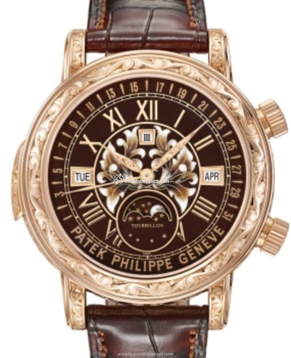 Patek Philippe 6002R-001 Grand Complications Men's Manual-Wind Brown