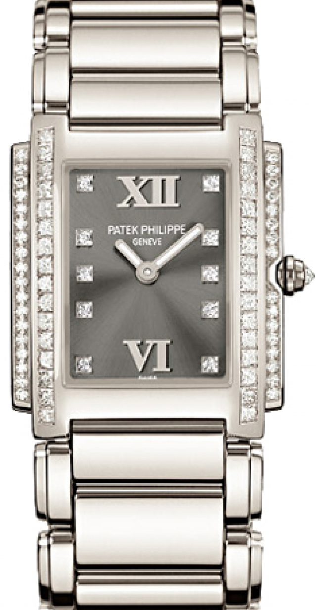 Patek Philippe 4910/20G-010 Twenty~4 Ladies Automatic Grey