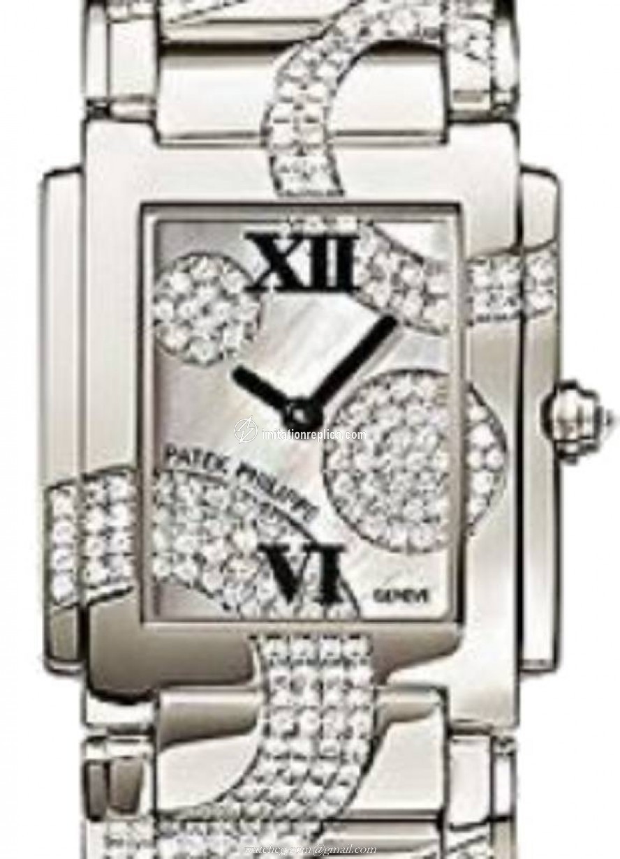 Patek Philippe 4910/49G-001 Twenty~4 Ladies Quartz White