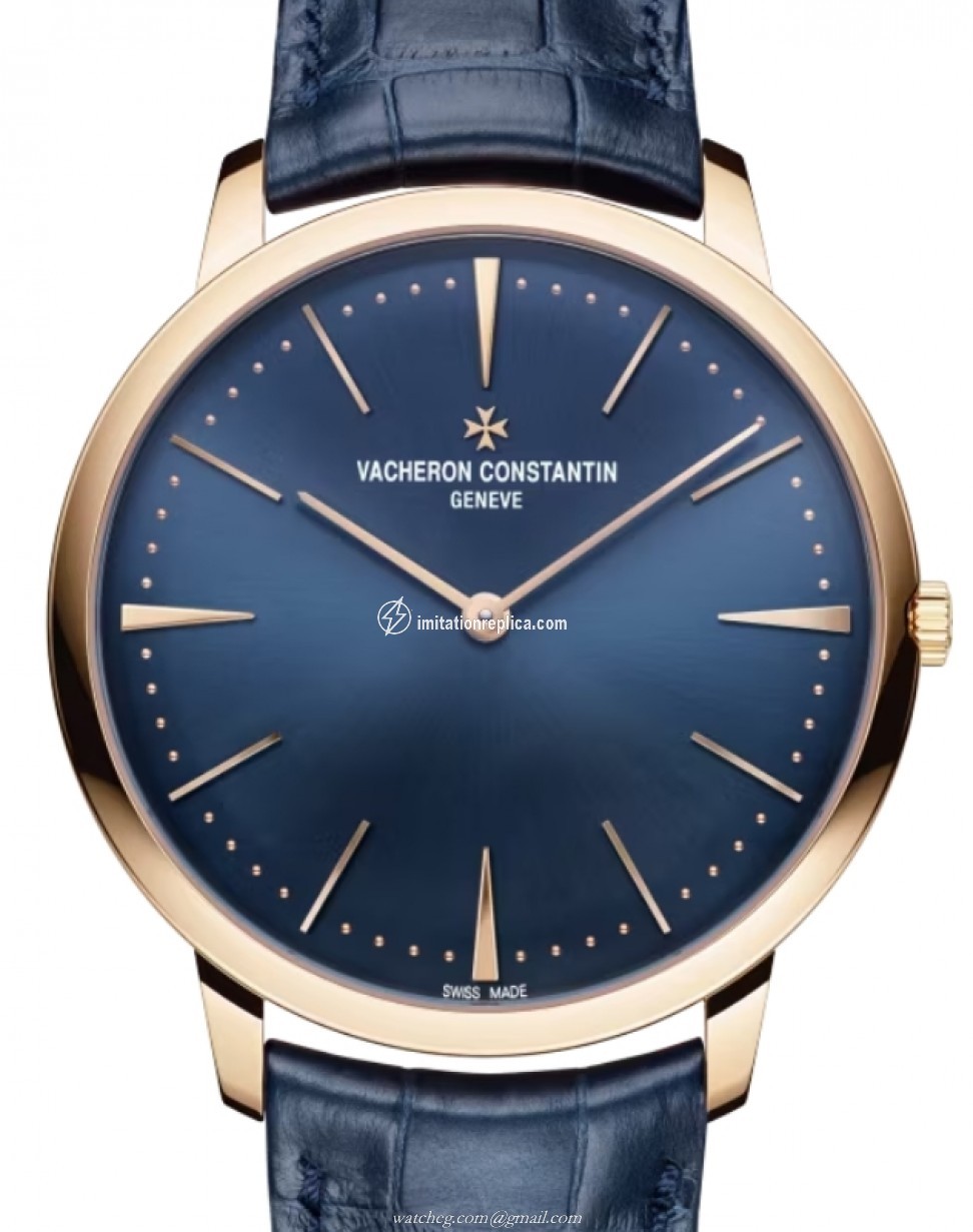 Vacheron Constantin 81180/000R-B518 Patrimony Men's Manual-Wind Blue