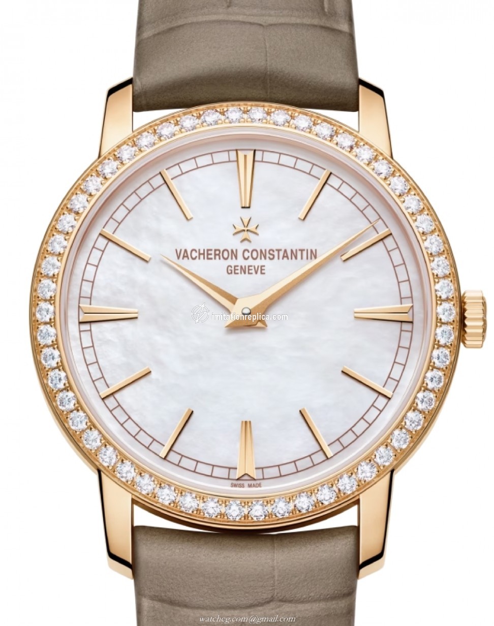 Vacheron Constantin 1405T/000R-B636 Traditionnelle Ladies Manual-Wind White Mother of Pearl